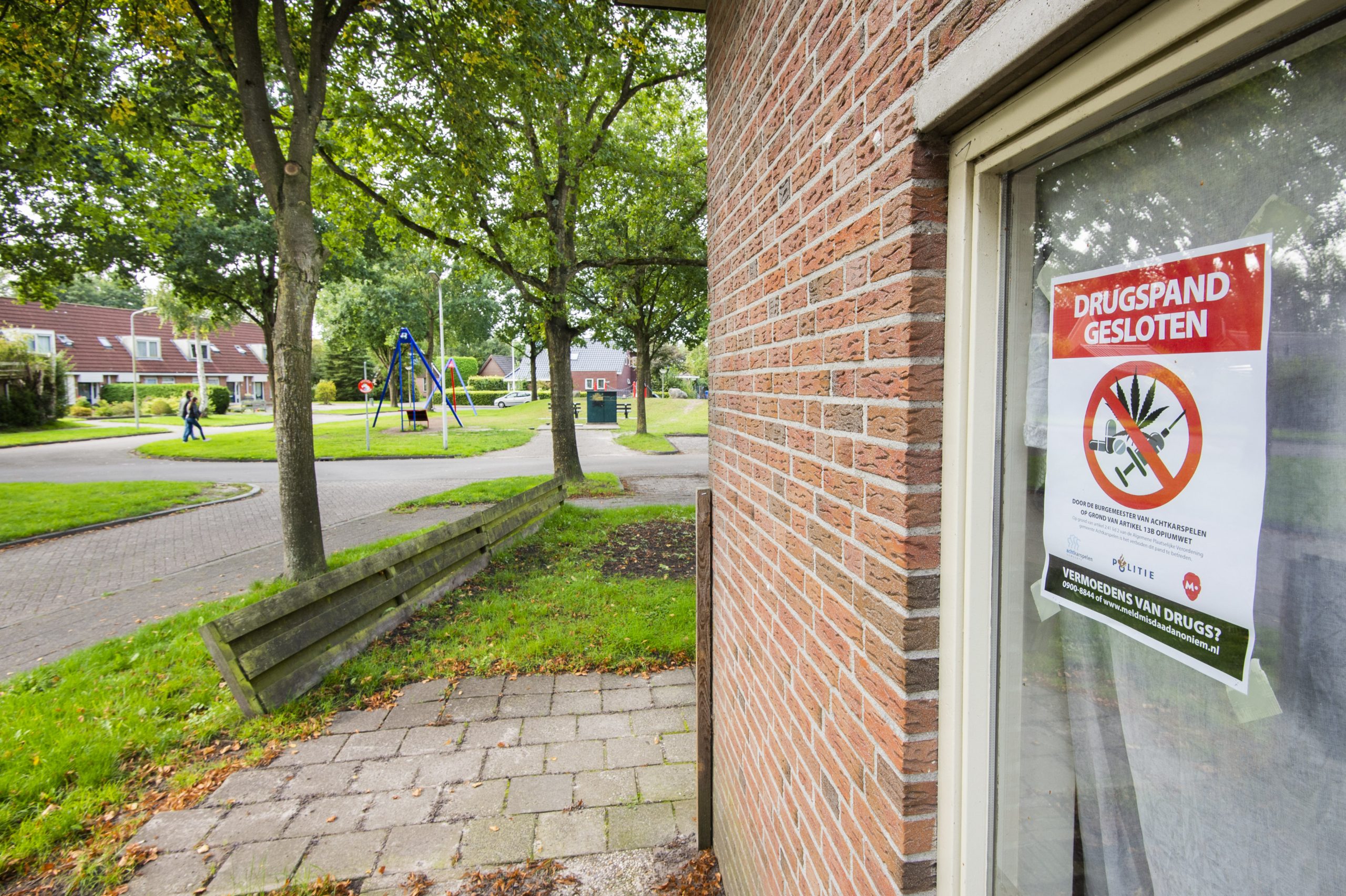 Pand die op last van de burgemeester is gesloten.