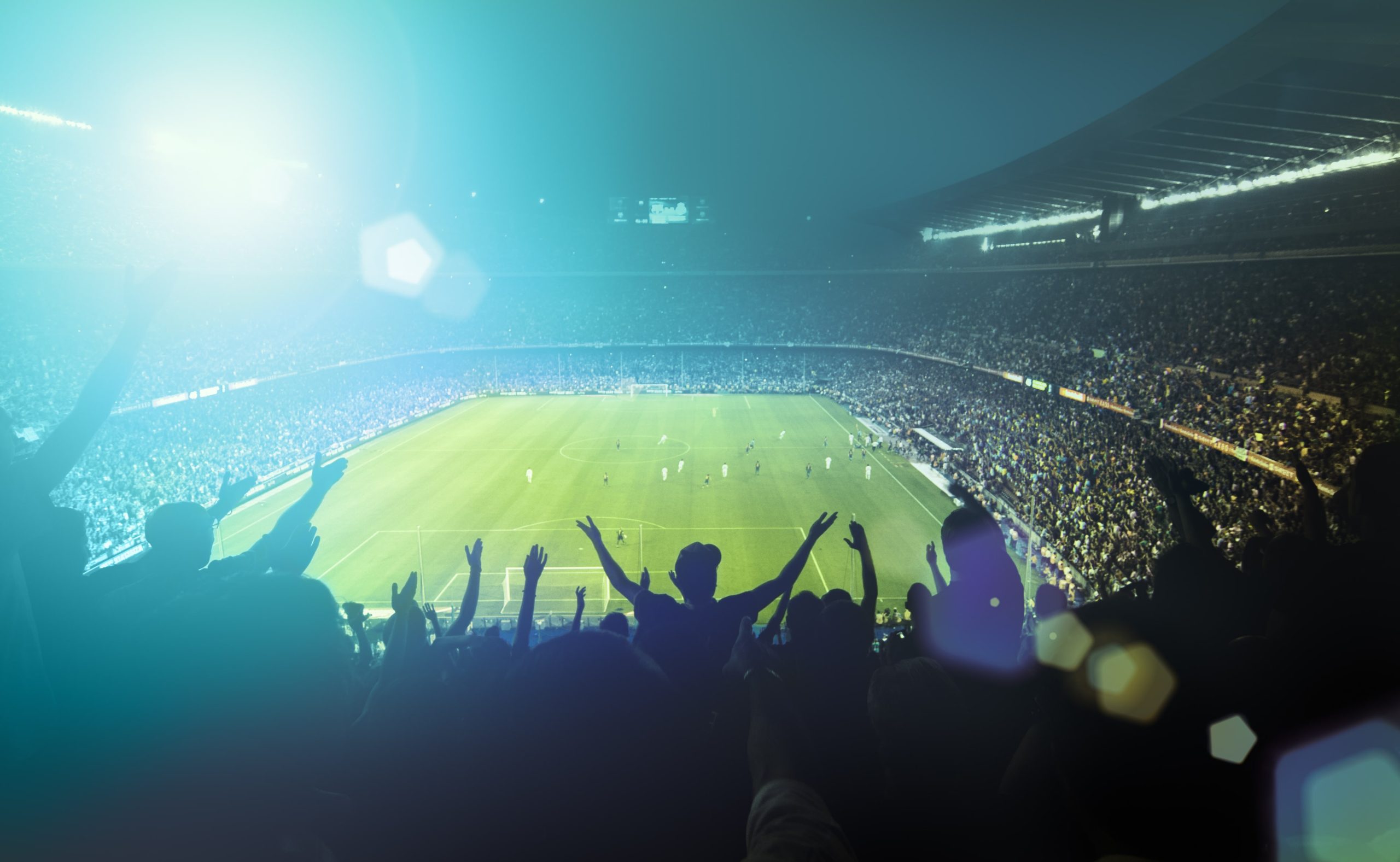 Voetbalstadion. Ter illustratie van het CCV-dossier Voetbal en veiligheid.