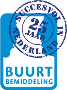 Logo Buurtbemiddeling 25 jaar.