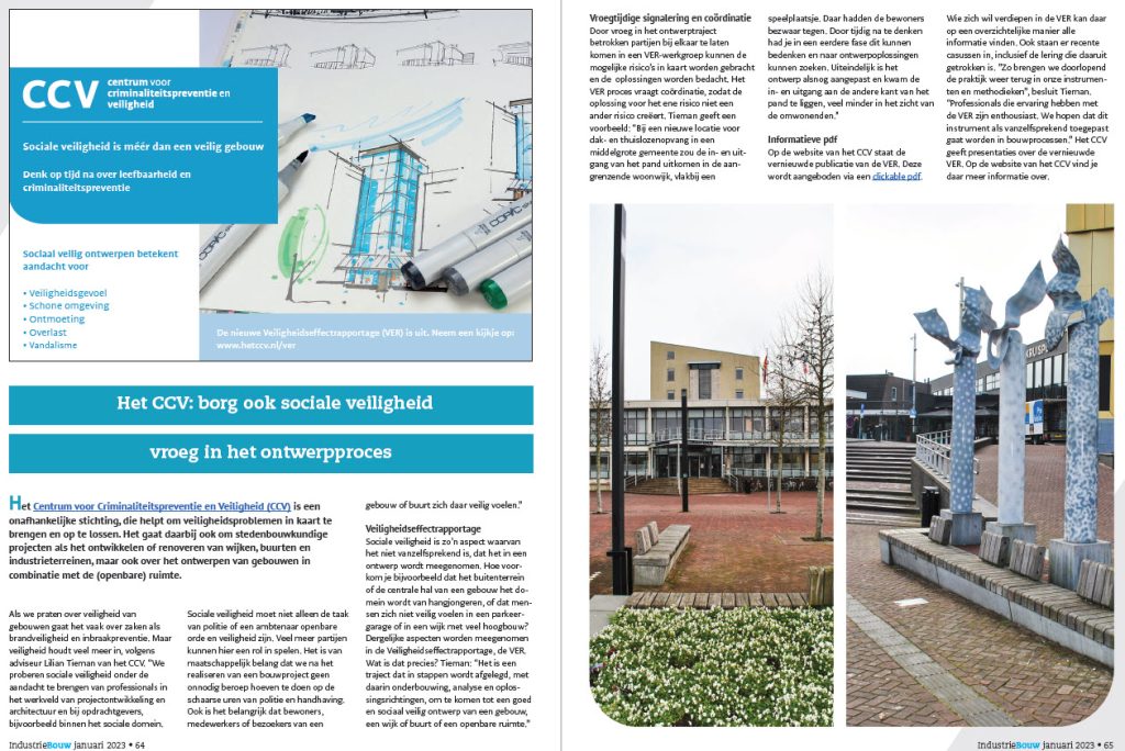 Artikel over VER in industriebouw. Ter illustratie van het CCV-dossier Veiligheidseffectrapportage.