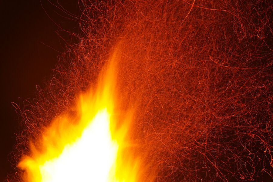 Brand en vlammen. Ter illustratie van een CCV-nieuwsbericht.