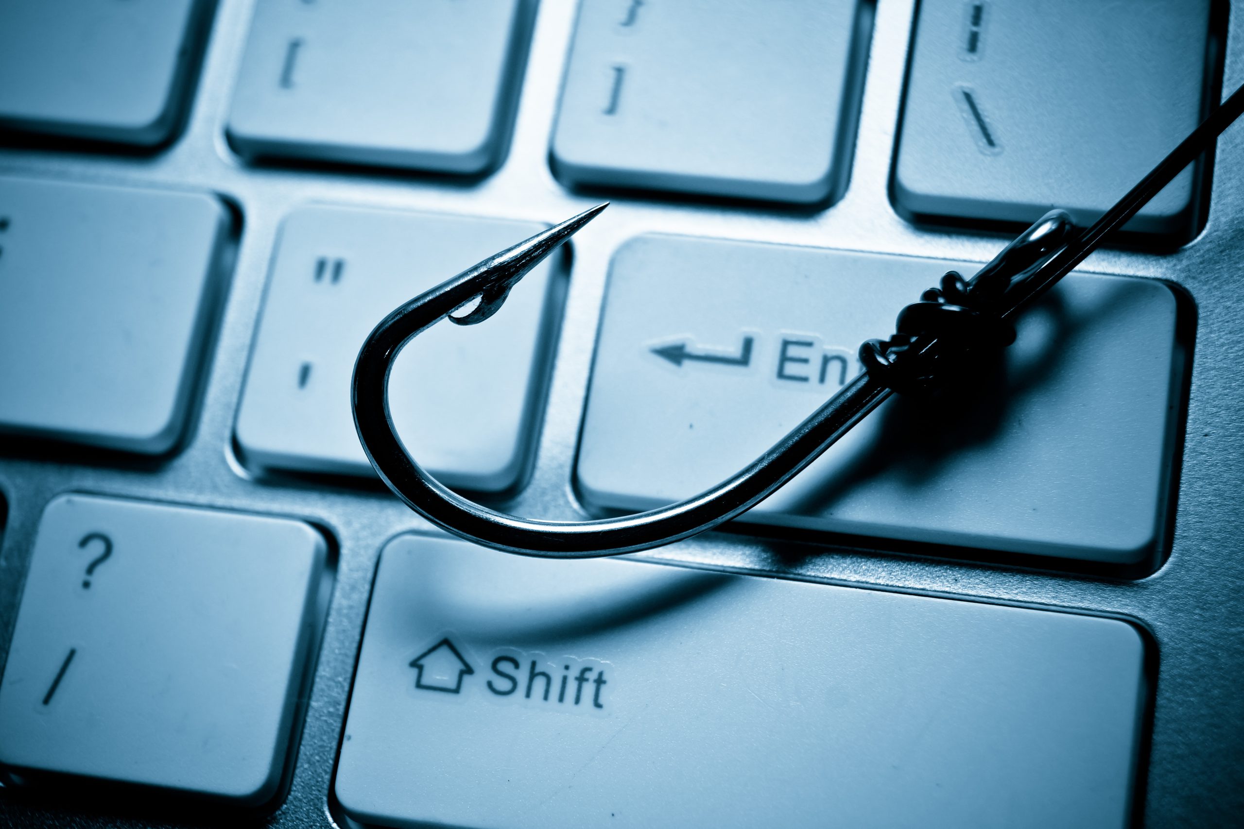 toetsenbord met haak- phishing